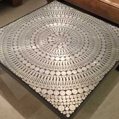 Table basse mosaïque circa 1970