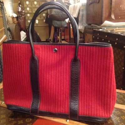 Sac Garden Party, tissu et cuir, Hermès, 2011