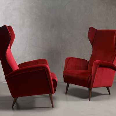 Paire de fauteuils Italie circa 50