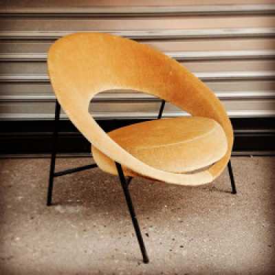 Fauteuil Saturne de Dangles et Defrance, édition Burov, 1950