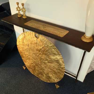 Ensemble console et bout de canapé signé Jean Jacques Argueyrolle, 1990’s