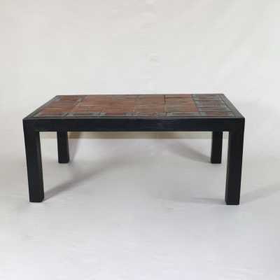 Paire de tables basses Roger Capron en céramique circa 1960