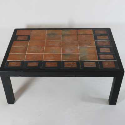 Paire de tables basses Roger Capron en céramique circa 1960
