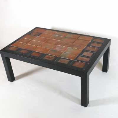 Paire de tables basses Roger Capron en céramique circa 1960