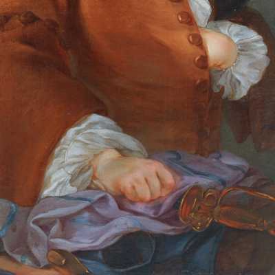 Peinture XVIII ème « Portrait de jeune homme »