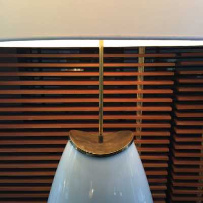 Lampe en céramique blanche, circa 1980