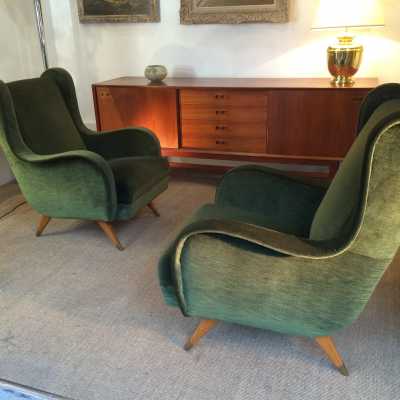 Paire de fauteuils 1950