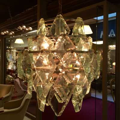 Suspension Crystal Arte circa 1970