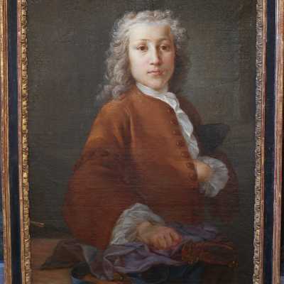 Peinture XVIII ème « Portrait de jeune homme »