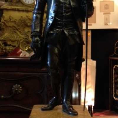 Jean-Jacques Rousseau et sa canne, XIXème siècle