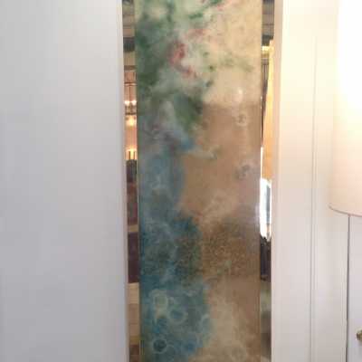Panneau résine "mur de lumière" François Chapuis circa 1970