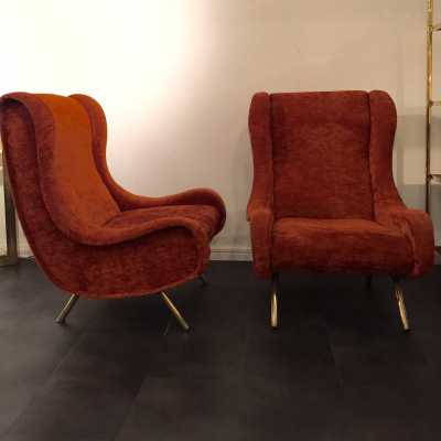 Paire de fauteuils Marco Zanusso, 1950