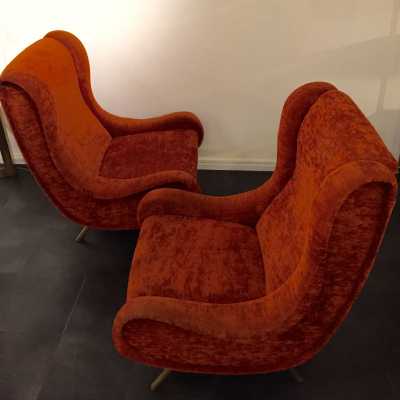 Paire de fauteuils Marco Zanusso, 1950