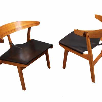 Paire de Fauteuils de Franco Albini, 1950