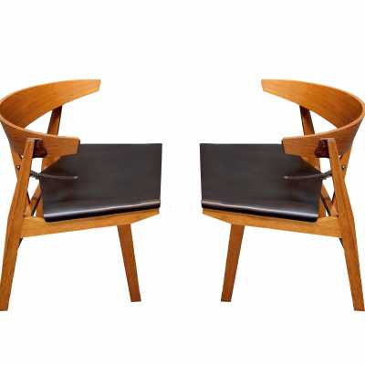 Paire de Fauteuils de Franco Albini, 1950
