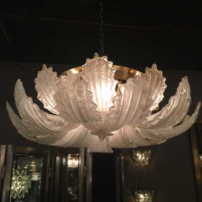 Paire de plafonniers Murano circa 50