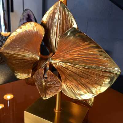 Paire de lampes "Orchidée" Maison Charles 1980