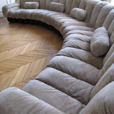 Canapé DS 600, édition de Sede, 22 éléments daim beige