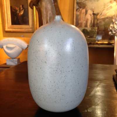 Vase, céramique, monogramme LR, circa 1970
