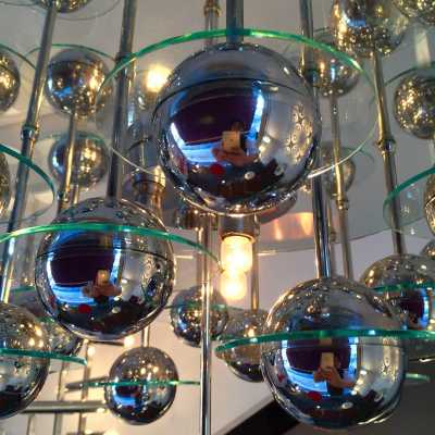 Lustre saturne Sciolari 1980