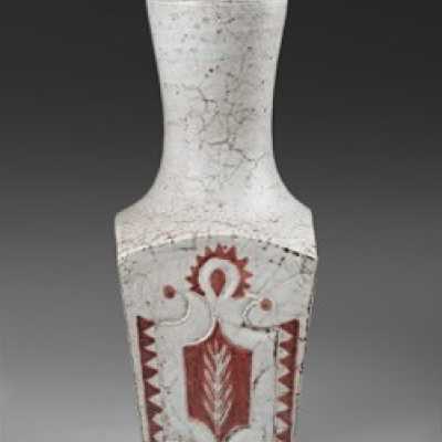 Jean Derval (1925-2010) Grand vase à pans coupés, signé, France, vers 1950