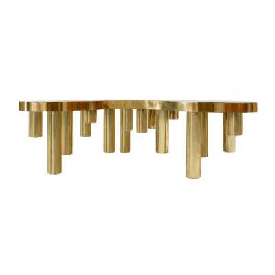 Table basse en bronze massif