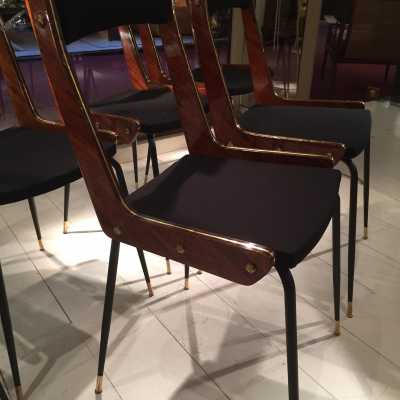 série de 6 chaises Gianfranco Frattini Italie ca 60